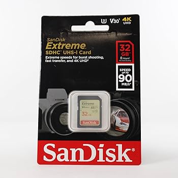 Amazon.com: SanDisk 32GB Extreme SDHC UHS-I Memory Card